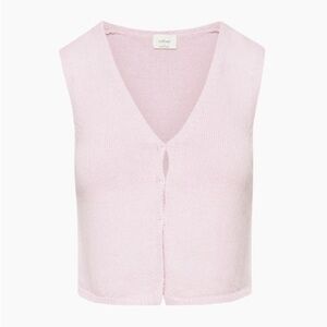 Aritzia Wilfred Basque top in lilac